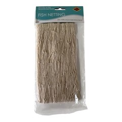 Beistle Fish Netting Natural White 4 ft x 12 ft String Nautical Party Decor