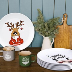 LOYIM 10 Pcs Christmas Reusable approx. 8 inches/ 20 cm in diameter, Stylish