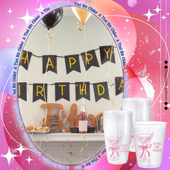 24 Pack a Tini Bit Older Cups 16 Oz Plastic Martini Birthday Cups Martini Bow Pa