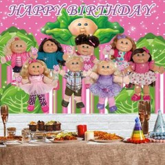 Cabbage Patch Party Decoration Party Supplies Backdrop Banner Background 7x5ft