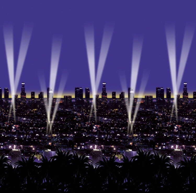 Insta-Theme «Skyline Backdrop» Awards Night Wall Mural 4×30 Ft. Beistle Co. NIP