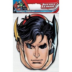 Justice League Party Masks – 8 Assorted Superhero Face Masks for Kids