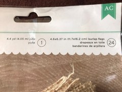 American Crafts 24 PCS Burlap Banner 4.6″X6.37″ Burlap Pennant Flag-DIY