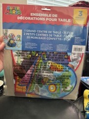 Super Mario Brothers 23 Piece Table Decorating Kit Party Supply New!!!