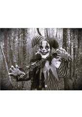 Halloween Animated Clown Hanging Talking Sound Moving Light Up Party Prop Decor