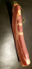 Glass Bacon Christmas Ornament 7×2.5 Inches Food Bacon Lovers