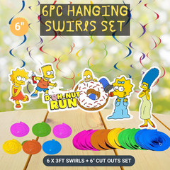 SIMPSONS GIFT BOX CAKE TOPPER CUPCAKE BALLOON BANNER SUPPLIES DECORATIONS