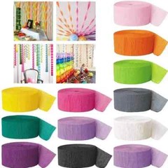 Crepe Paper Craft Streamers Decorative Paper Strip for Various Party Birthday