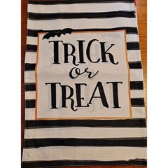 NEW Home & Garden 1pc Double Sided Trick Or Treat Garden Flag 12×18