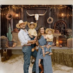 Western Cowboy Backdrop, Western Party Decorations Photography Background for…