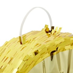 Juvale Gold Foil Number 3 Pinata – Spacious Candy & Toy Holder Birthday