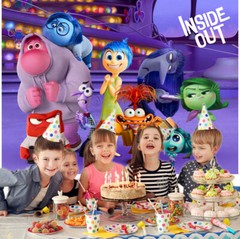 Inside Out Party Supplies Birthday Decoration Poster Backdrop Banner Vinyl