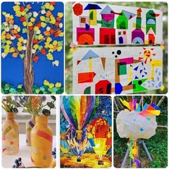 6000 PCS Multicolor Tissue Paper Squares, 2 Inch Colored 6000PCS-30Colors