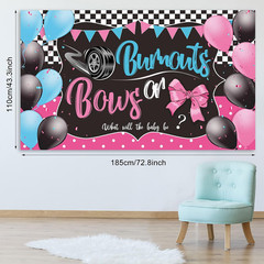 Burnouts or Bows Gender Reveal Decoration Bows or Burnouts Backdrop Gender Revea