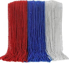 100PCS 4th of July Accessories, 250th Anniversary Patriotic Beads Necklace Bu…