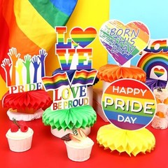 10 Pcs Pride Month Table Decorations, Pride Centerpieces for Pride Month Style
