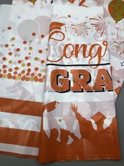 Graduation Tablecloths,3 Pack Large Size Plastic 54″X108″ Congrats Grad Graduate
