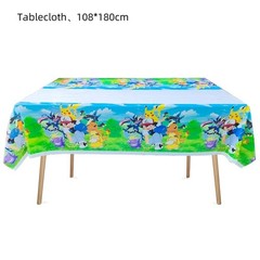Pokemon Pikachu Tablecloth Party Supplies Birthday Baby Shower Decor USA