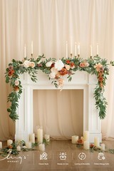 Ling’S Moment Lings Moment Fall 9Ft Flower Garland For Backdrop Decorations –
