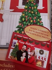 Christmas Room Decorating Kit 8×12′ Photo Wall Backdrop Holiday Season Fireplace