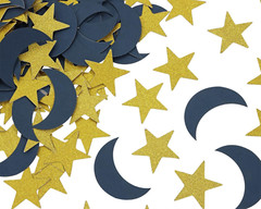 Big Moon Star Table Confetti Decor Glitter Table Confetti Moon Star Decoration f