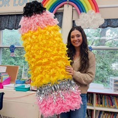 Geelin Giant Pencil Classroom Decoration Large 4.1ft Back to School Party Decora