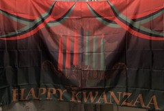 Happy Kwanzaa 4 Grommet Banner 43×65 Inch Polyester One Sided Celebration Party
