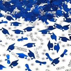 1000 PCS Silver and Blue 2025 Graduation Table Confetti for Party Decor