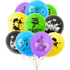 Unisex Gamer Birthday Party Decorations Set – Happy Birthday Banner, 20 Balloons