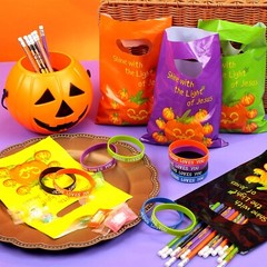 Paterr 105 Pcs Religious Halloween Party Favors 35 Christian Pumpkin Plastic …