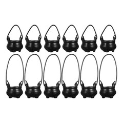 12 Pcs Dollhouse Miniatures Kitchen Accessories Cauldrons for Food