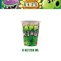 Plants vs Zombies Party Supplies Set Plates Cups Tablecloth Napkins Theme Party