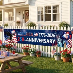 4Th of July Decorations – 1776-2026 250 Years American Anniversary Merchandise B