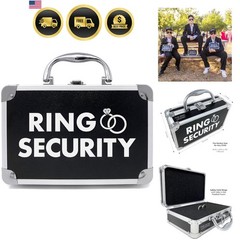 Ring Security Ring Bearer Briefcase with Padded Slits to Hold Rings – Ring Be…