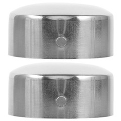 2 Pcs Metal Handrail End Caps Round Plug Covers for Wood Rail Tubing