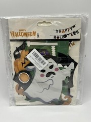 HAPPY HALLOWEEN 🎃 PARTY BANNER Halloween Decorations Hanging Garland NEW 👻