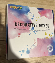 Clear Baby Boxes w Letters for Baby Shower Decorations for Girl or Boy NEW