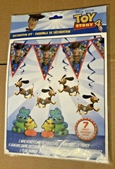 Disney Toy Story Table Decorating Kit and 7 Pc Decorating Kit New! Free Shipping
