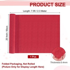 Crepe Paper Rolls 7.5ft Long 20 Inch Wide for Various Large Hanging Party Bac…