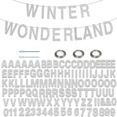 116 Pcs DIY Glitter Custom Banner Kit – Customize with 111 Letters and Numbers