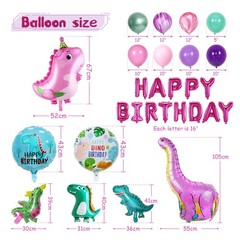 Party Spot! 150 pcs Dinosaur Birthday Party Supplies For Girls (Serves 12), P…