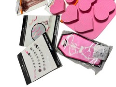 Halloween Party Bundle Pink Black Skulls New