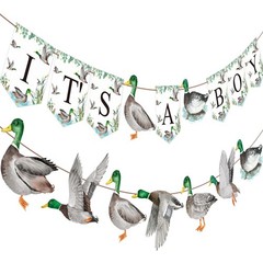 Mallard Duck Baby Shower Banners Duck Hunting Party Decorations Duck Theme IT…