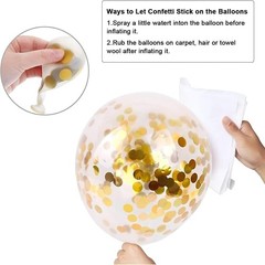 Navy Blue and Gold Confetti Balloons, 50 pcs 12 inch Pearl White and Gold Met…