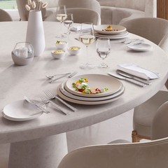 Villeroy & Boch NewMoon Collection Bread Plate, Premium 6.25 in, Creamy White