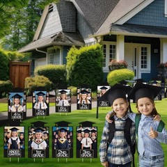 13 Pcs K-12th Graduation Yard Sign 2026 Graduation Decorations 15″ X 8″ Photo Di