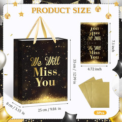 Farewell Going Away Party Decorations We Will Miss You Gift Bags with Wrapping P