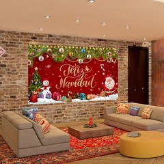 Feliz Navidad Christmas Decorations Feliz Navidad Banner for Holiday Christma