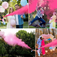 Gender Reveal Fire Extinguisher 2 Packs, Gender Reveal Smoker Bomb, Baby Girl Re