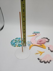 Vintage Stork Art Tissue Centerpiece Baby Shower Ambassador
